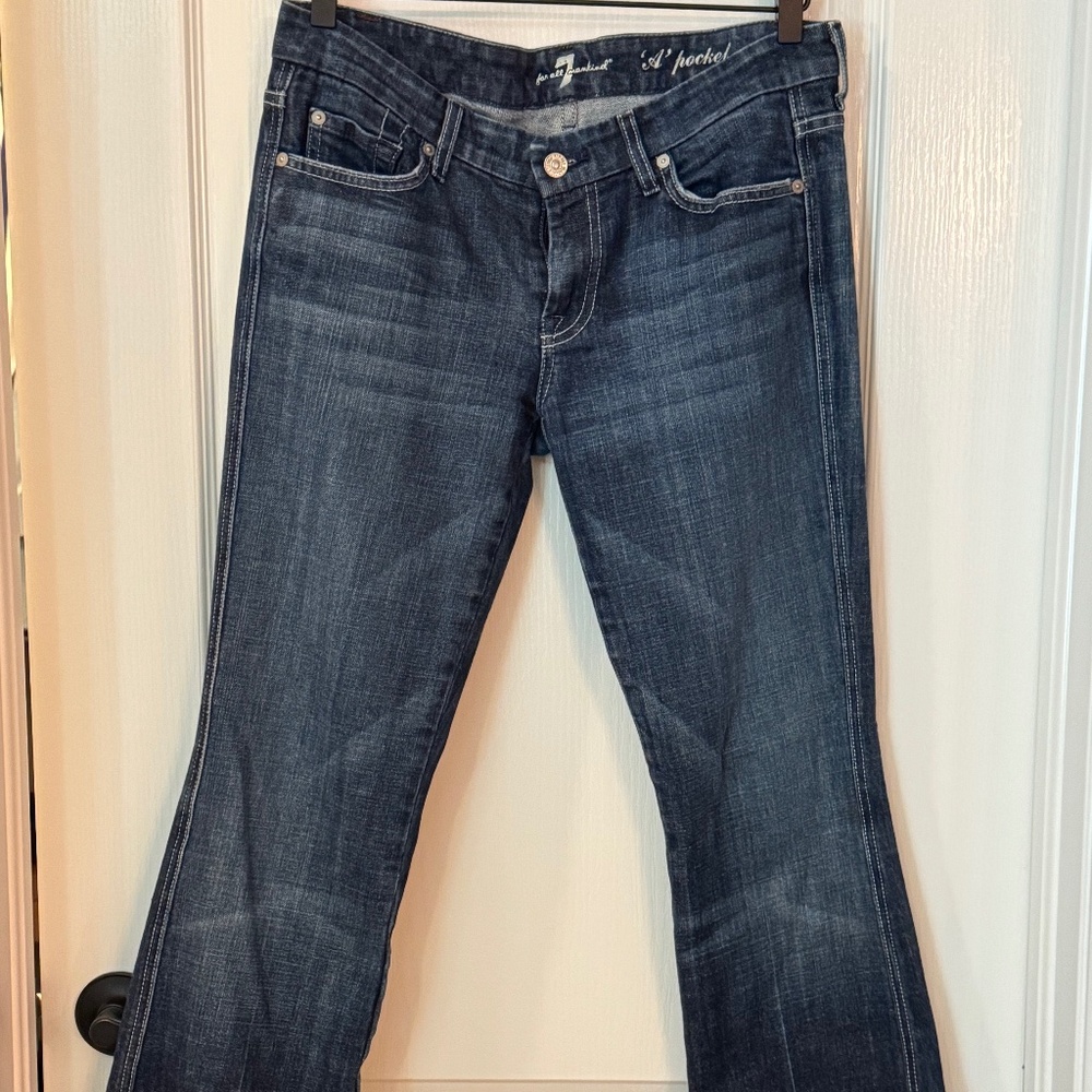7 for All Mankind ‘A’ Pocket  Low Rise Flare Denim Jeans
